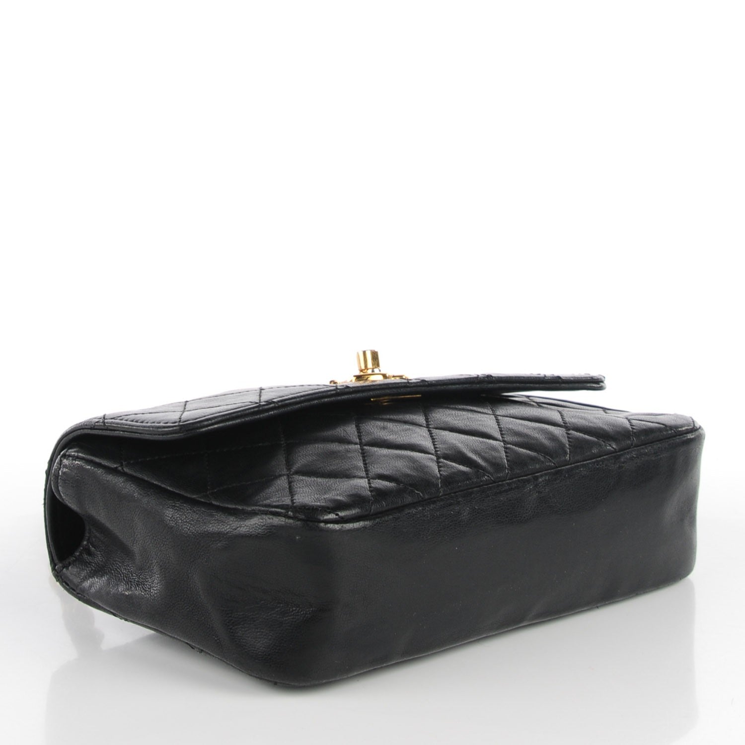 Chanel Lambskin Quilted Mini Rectangular Flap Black 4 of 8