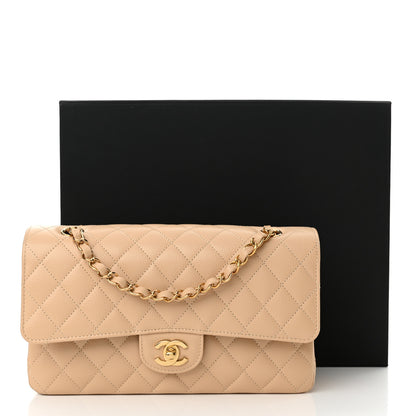Chanel Caviar Quilted Medium Double Flap Beige 12 of 12
