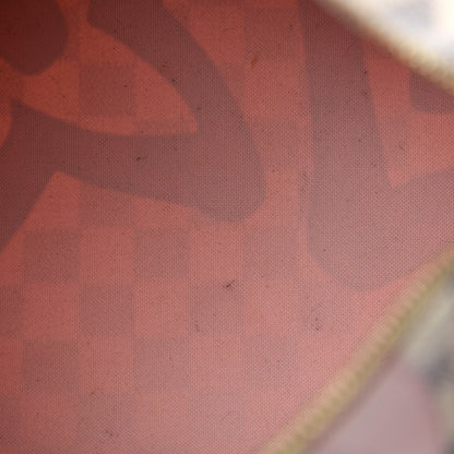 Louis Vuitton Damier Azur Tahitienne Speedy Bandouliere 30 Rose Ballerine 9 of 12