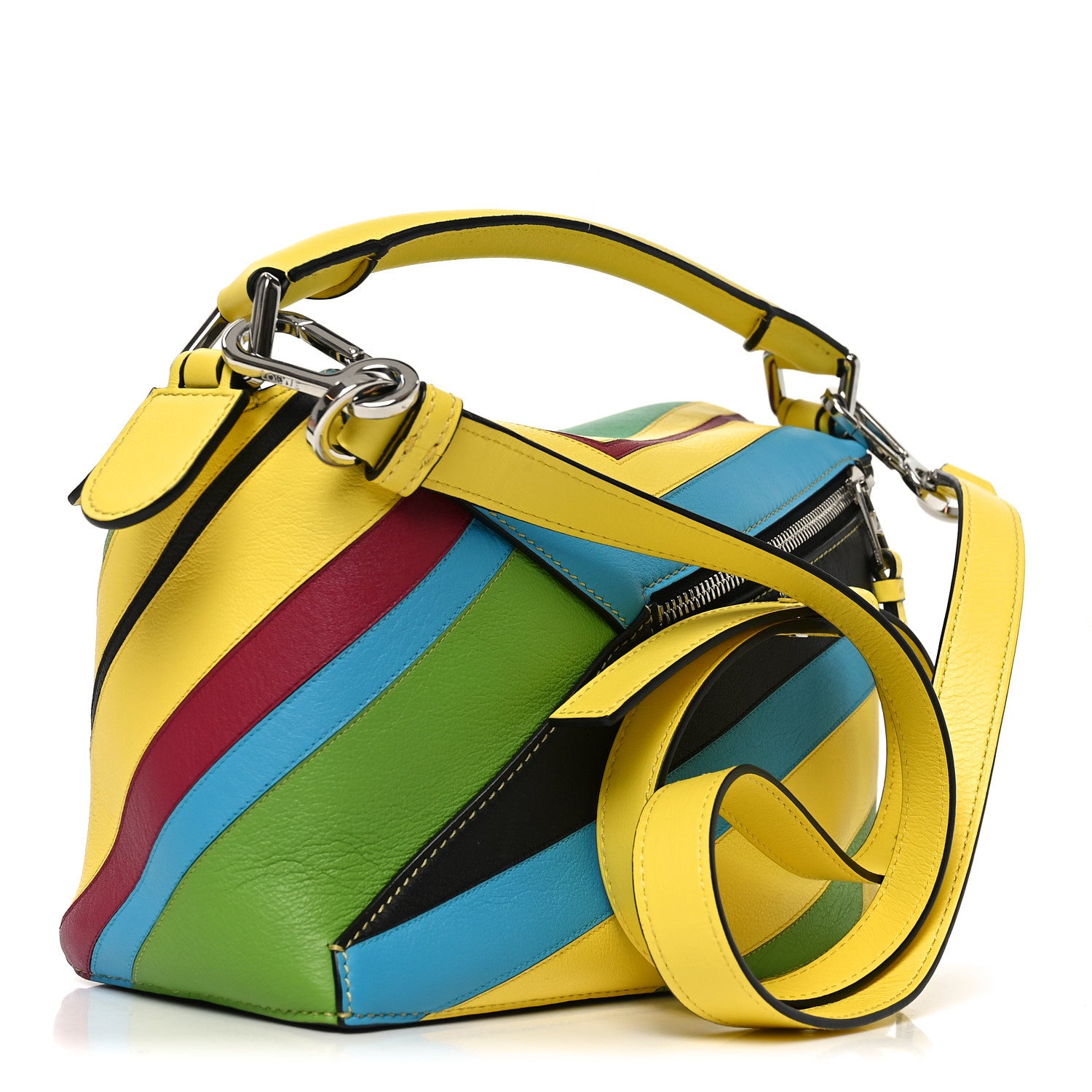 Loewe Calfskin Stripe Small Puzzle Edge Bag Multicolor 2 of 8