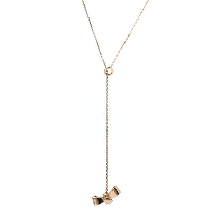 Christian Dior Bow Necklace Gold 1 of 4
