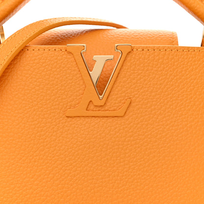 Louis Vuitton Taurillon Mini Capucines Sunbeam Yellow 7 of 10