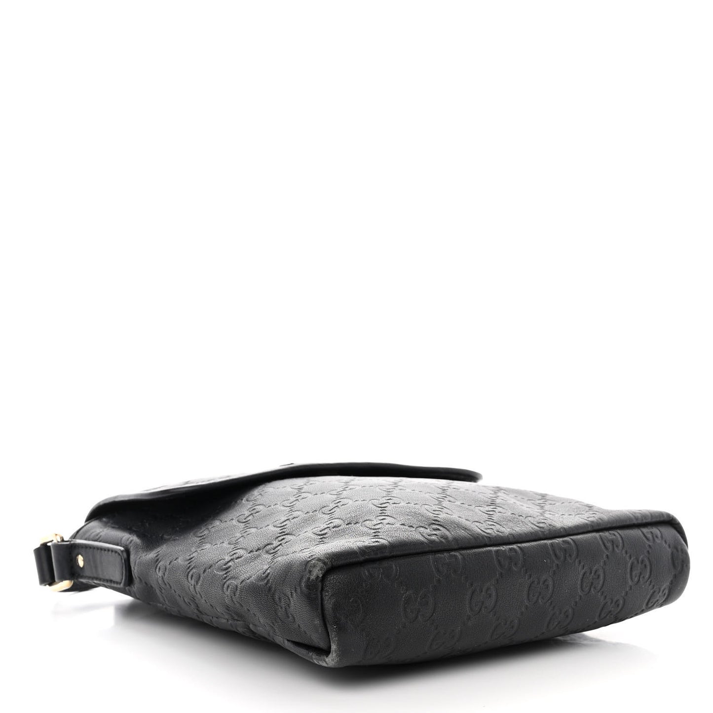 Guccissima Small Flap Messenger Bag Black