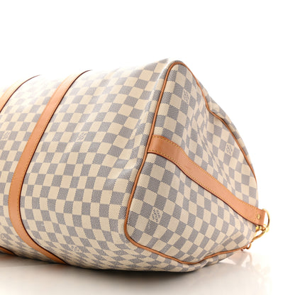 Louis Vuitton Damier Azur Keepall Bandouliere 55 16 of 16