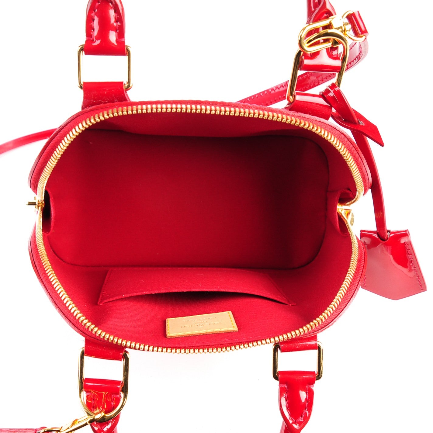 Louis Vuitton Vernis Alma BB Pomme D'Amour 5 of 7