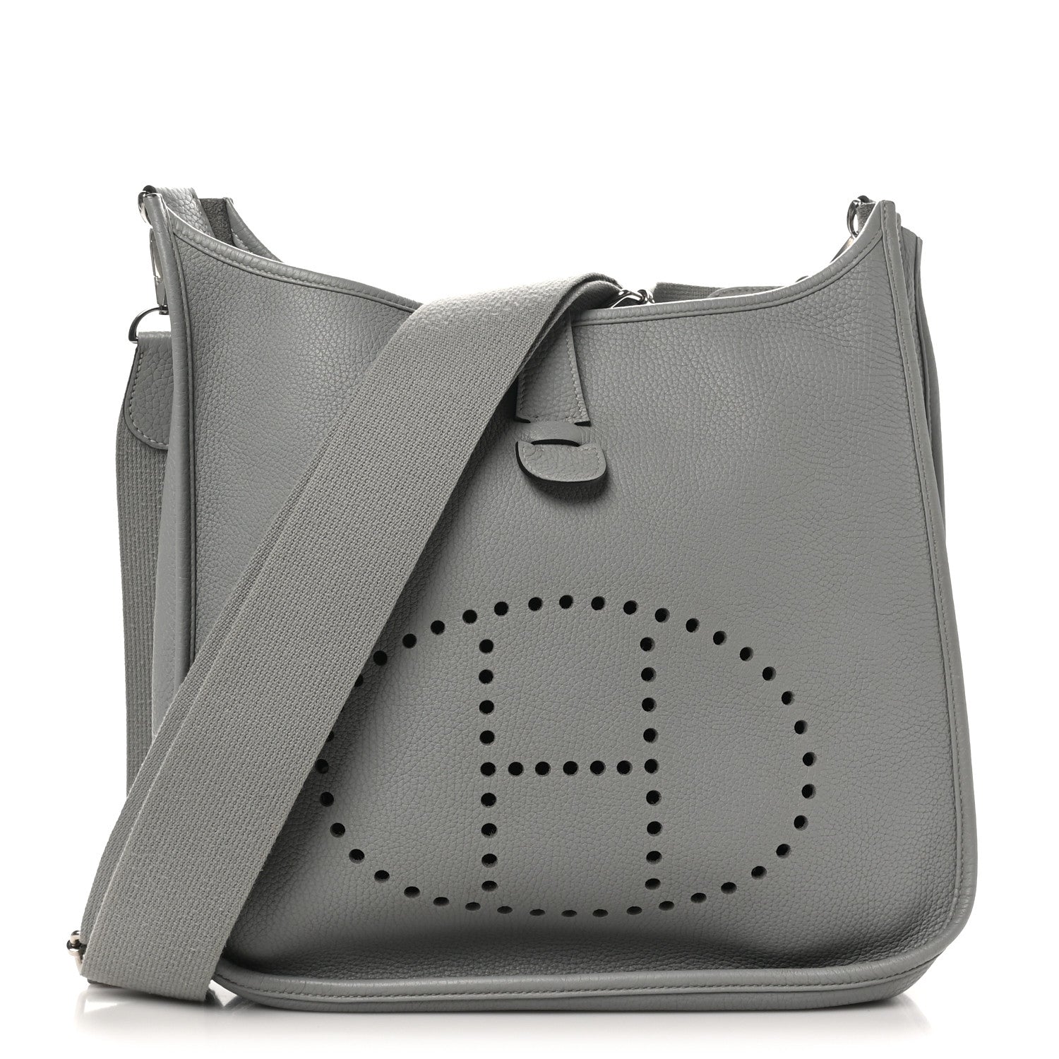Hermes Taurillon Clemence Evelyne III GM Gris Mouette 1 of 10