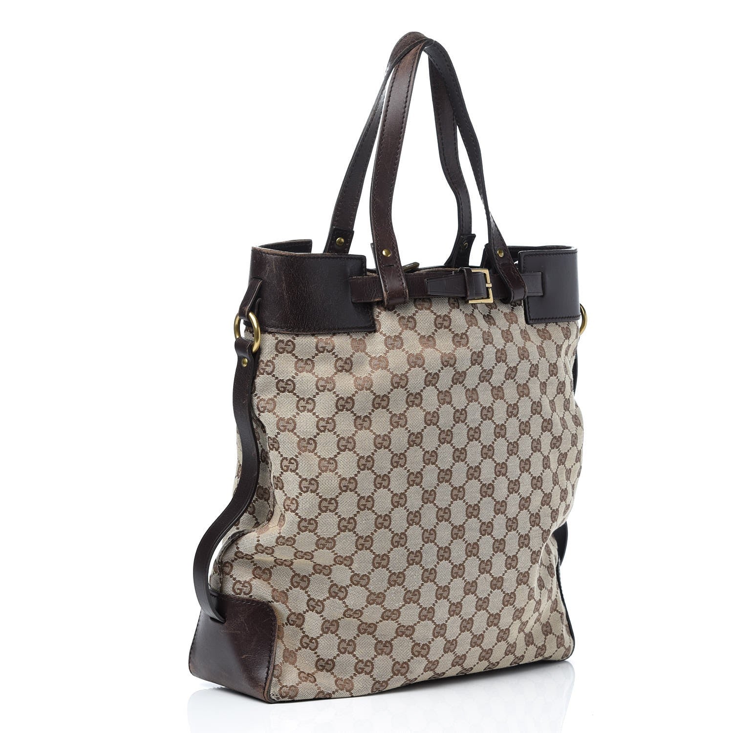 Gucci Monogram Tote Brown 23 of 50