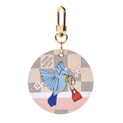 Louis Vuitton Damier Azur 2018 Christmas Animation Bag Charm Key Ring 1 of 4