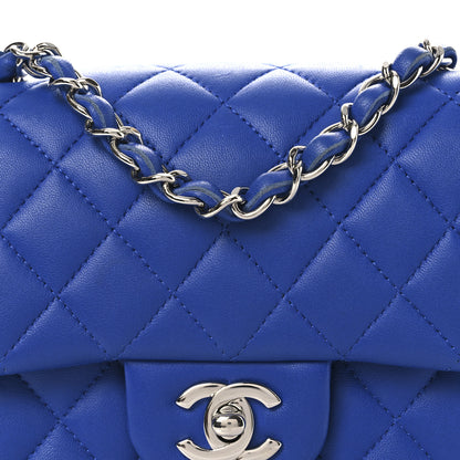 Chanel Lambskin Quilted Mini Square Flap Blue 8 of 12