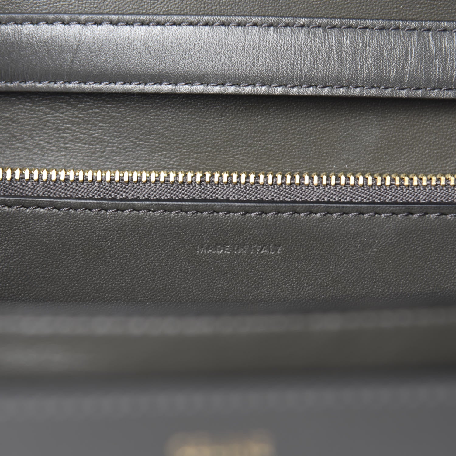 Celine Box Calfskin Medium Classic Box Flap Bag Anthracite 9 of 10