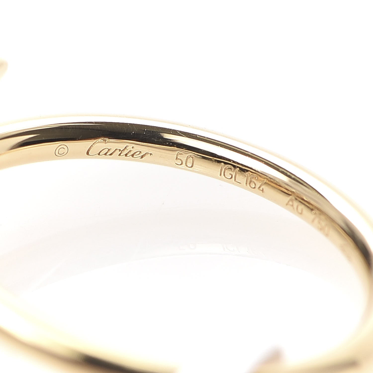 Cartier 18K Yellow Gold Small Juste Un Clou Ring 50 5.25 4 of 5