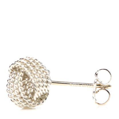 Tiffany Sterling Silver Twist Knot Earrings 4 of 5