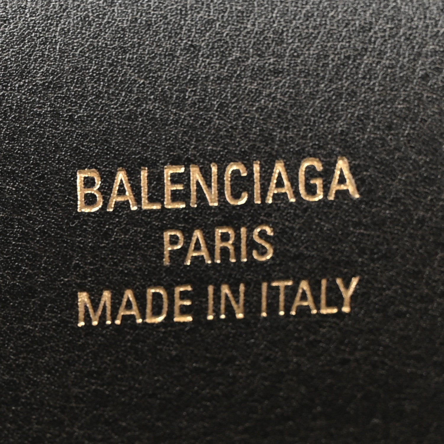 Balenciaga Used Calfskin Money Top Handle Handbag Black 6 of 14