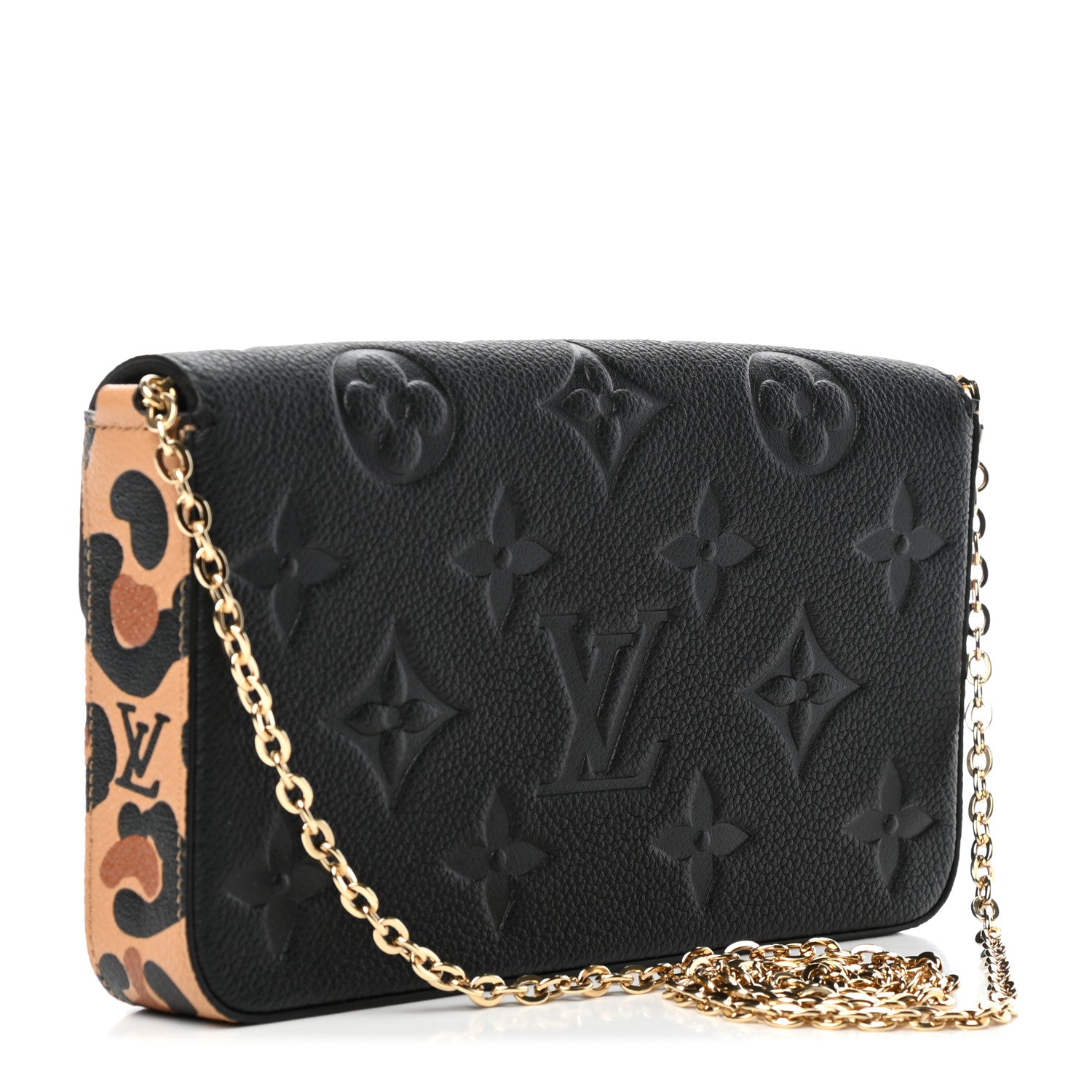 Louis Vuitton Empreinte Monogram Giant Wild At Heart Felicie Pochette Black 2 of 4