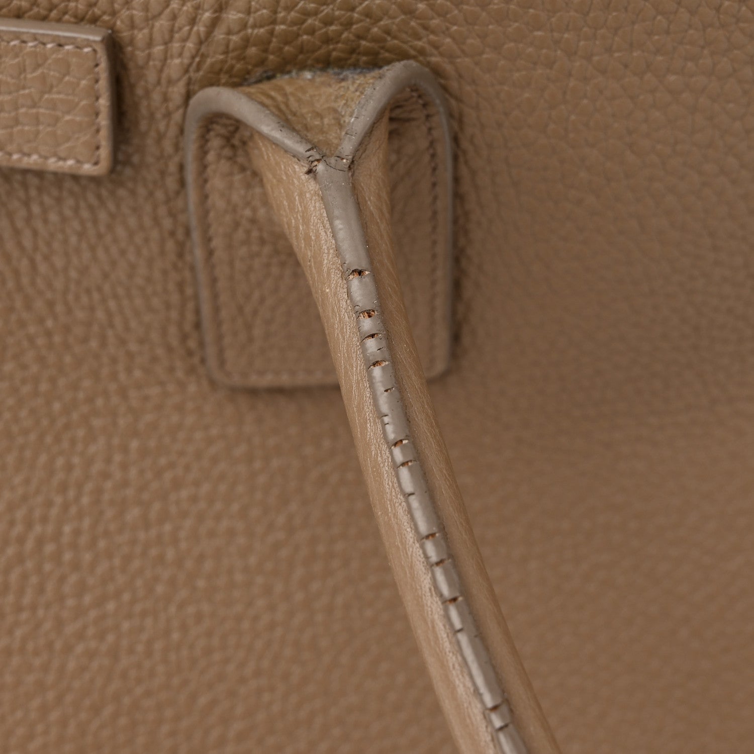 Saint Laurent Grained Calfskin Small Sac De Jour Taupe 18 of 22