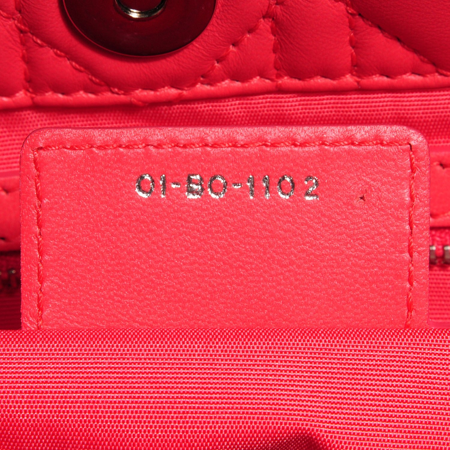 Christian Dior Lambskin Cannage Small Dior Soft Shopping Tote Coral 7 of 8