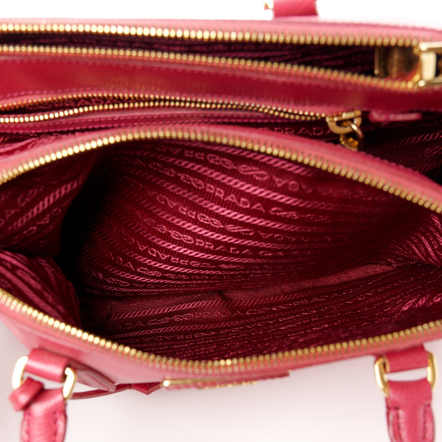 Saffiano Small Galleria Double Zip Tote Poenia