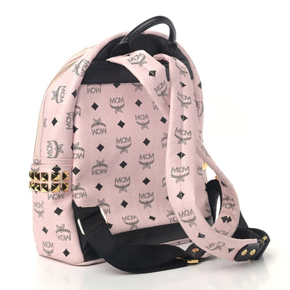 MCM Visetos Small Side Stud Stark Backpack Light Pink 2 of 8