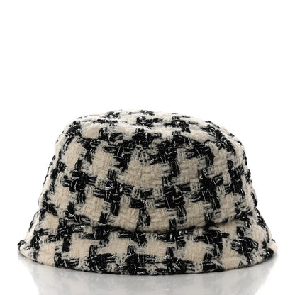 Chanel Tweed Bucket Hat M Black Ecru 5 of 9