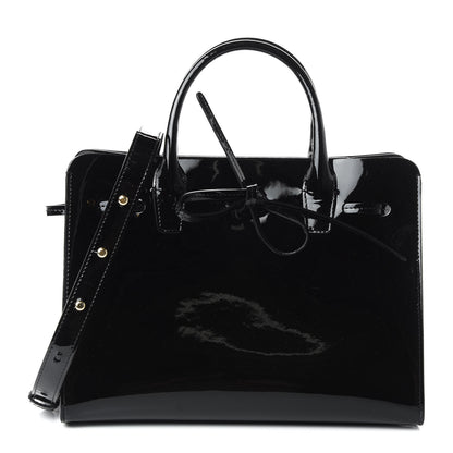Mansur Gavriel Patent Mini Sun Bag Black 1 of 9