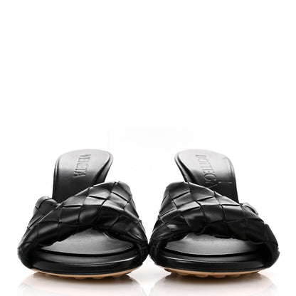 Bottega Veneta Nappa Intrecciato Blink Mule Sandals 38 Black 3 of 11