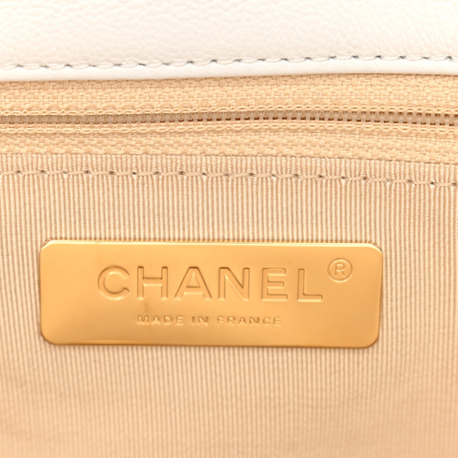 Chanel Lambskin Quilted Large Chanel 19 Flap White 6 of 10