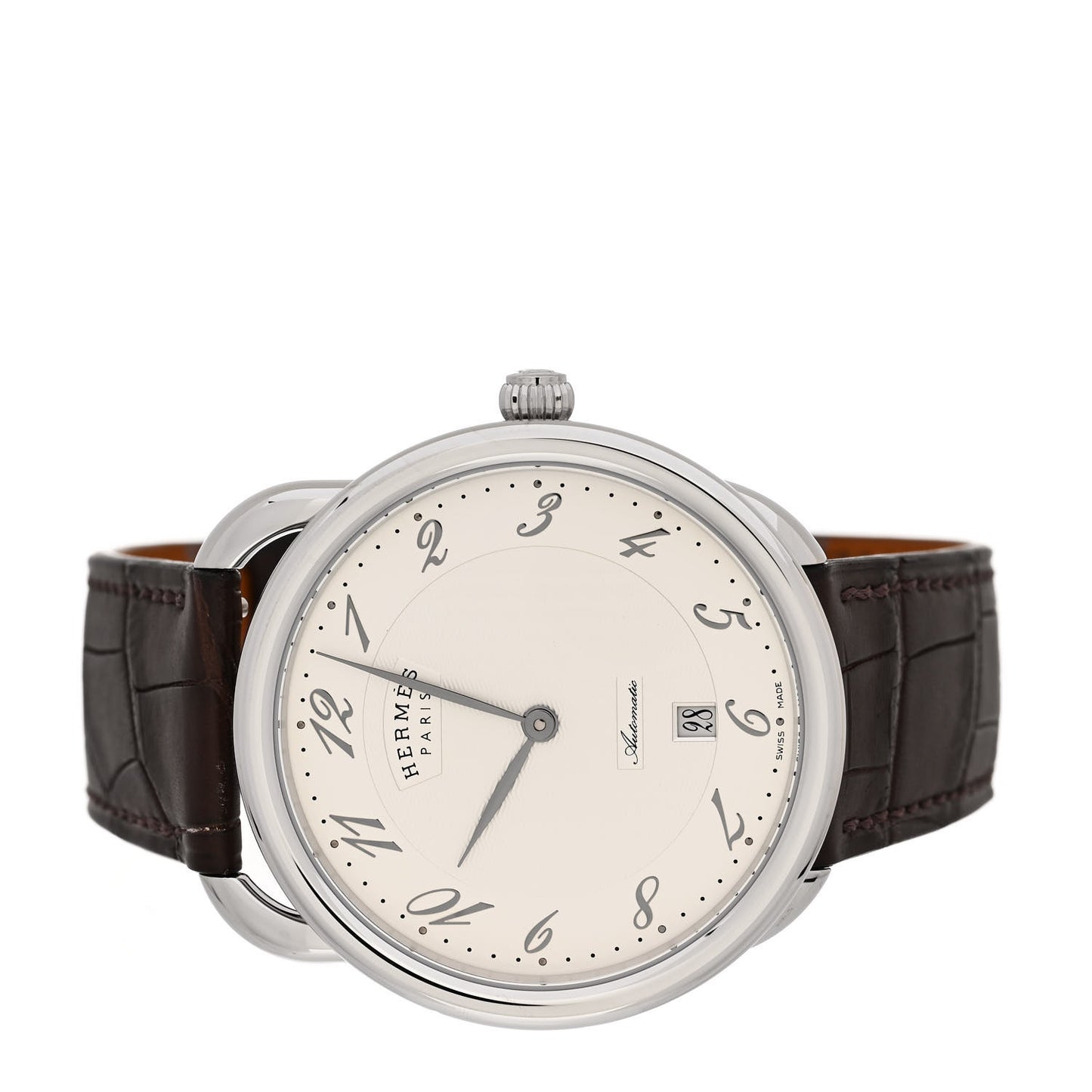 Stainless Steel Alligator 41mm Arceau Automatic Watch Havane