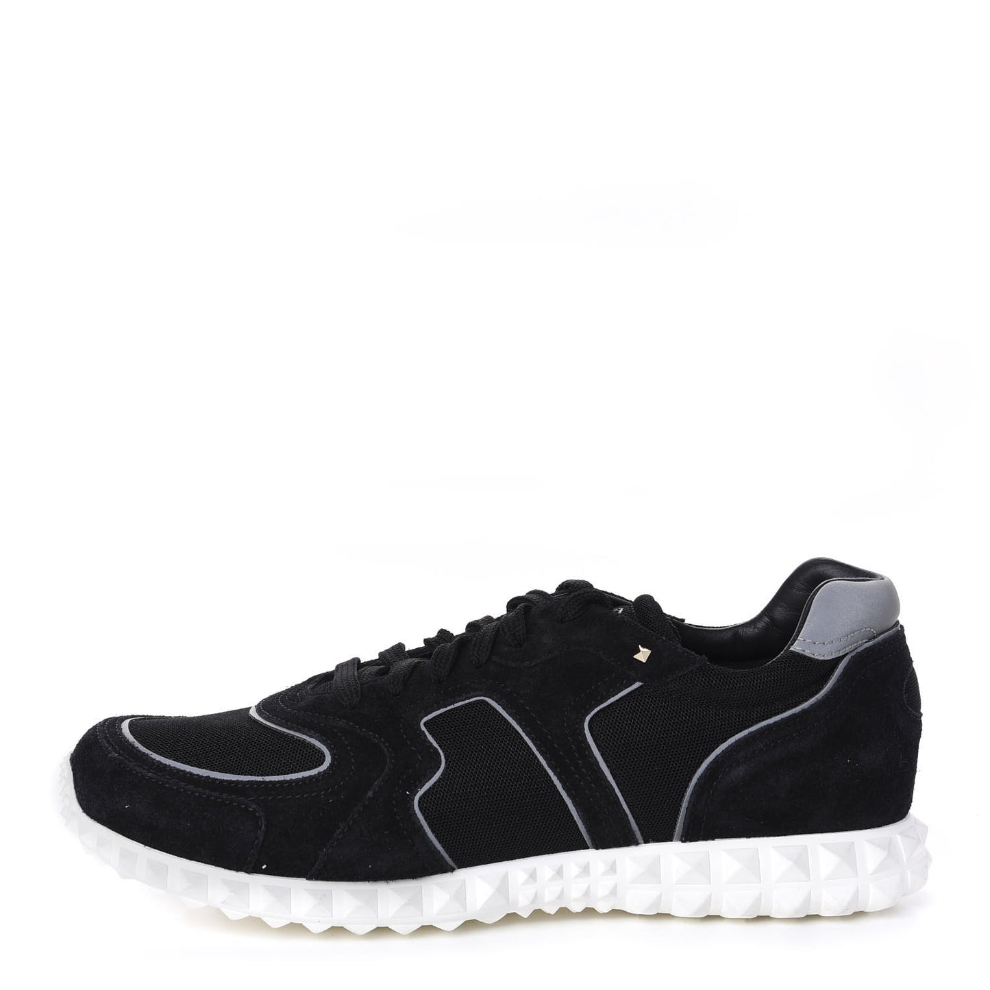 Suede Fabric Mens Soul AM Sneakers 43.5 Black