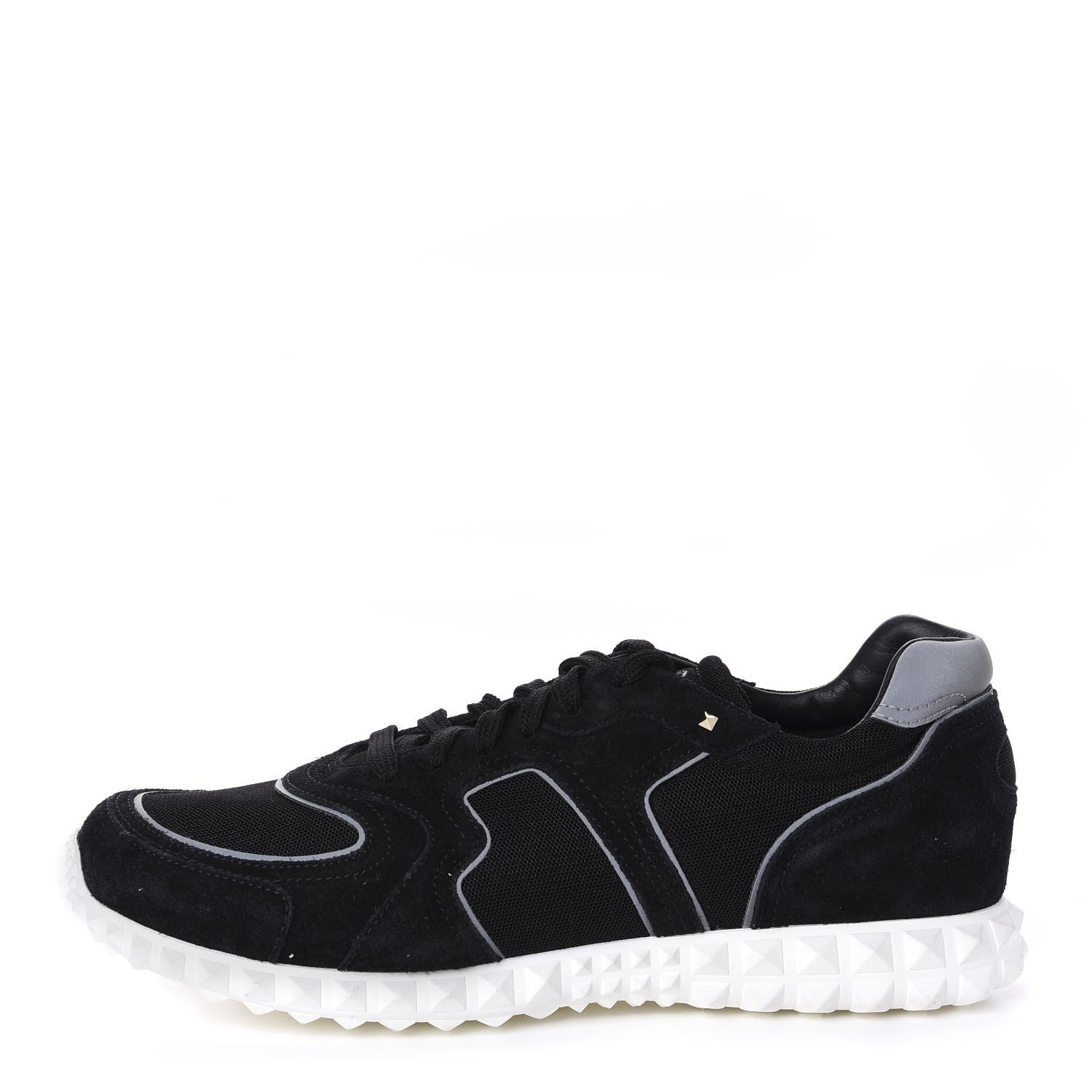 Valentino Garavani Suede Fabric Mens Soul AM Sneakers 43.5 Black 1 of 9