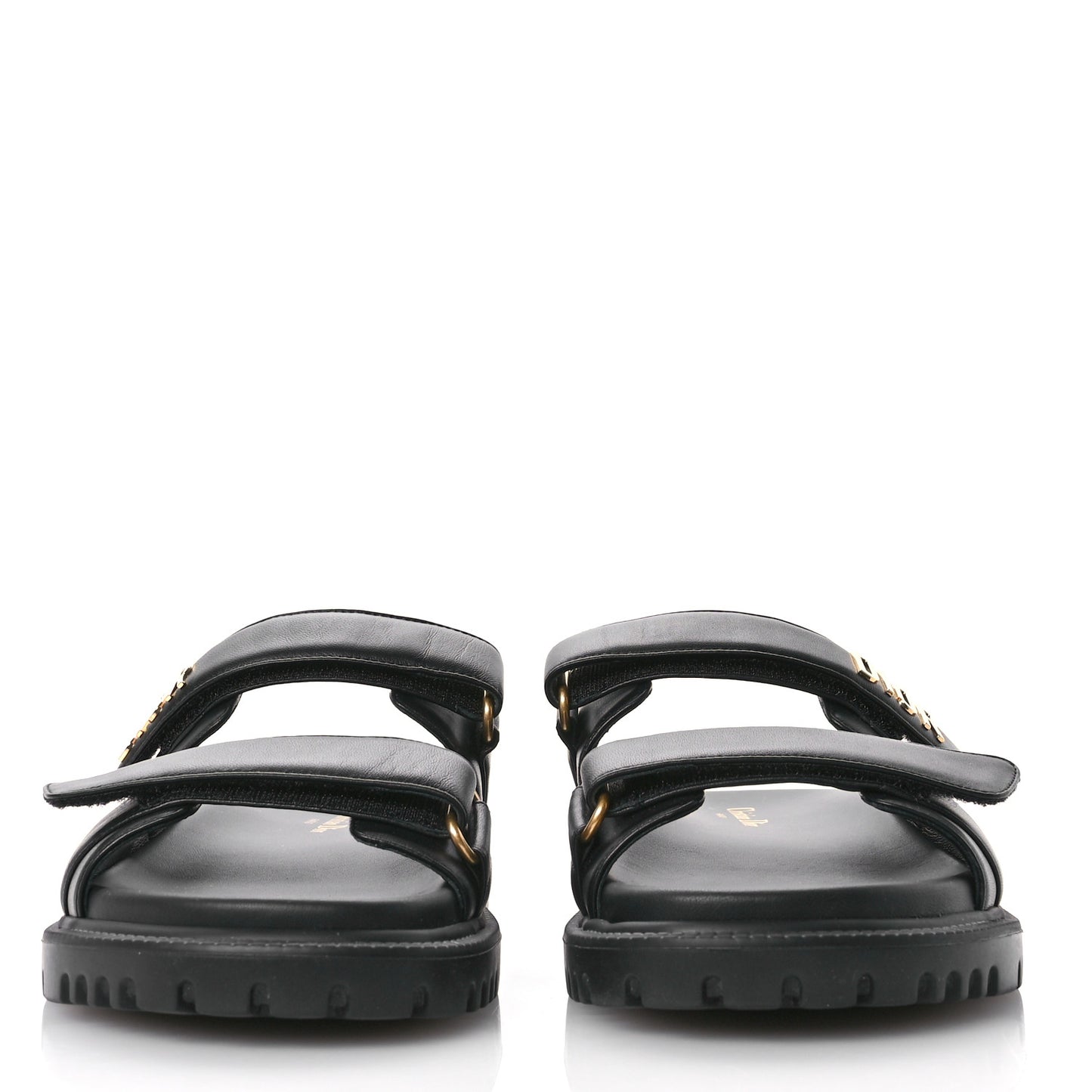 Lambskin Dioract 10mm Sandals 40 Black