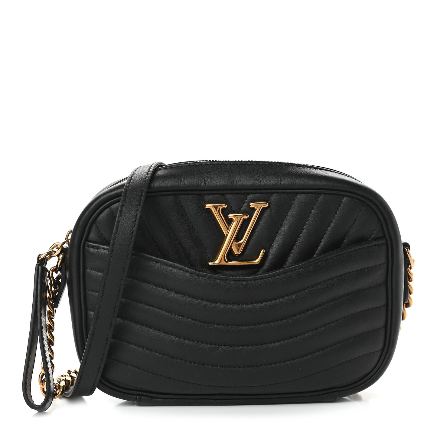 Calfskin New Wave Camera Bag Black