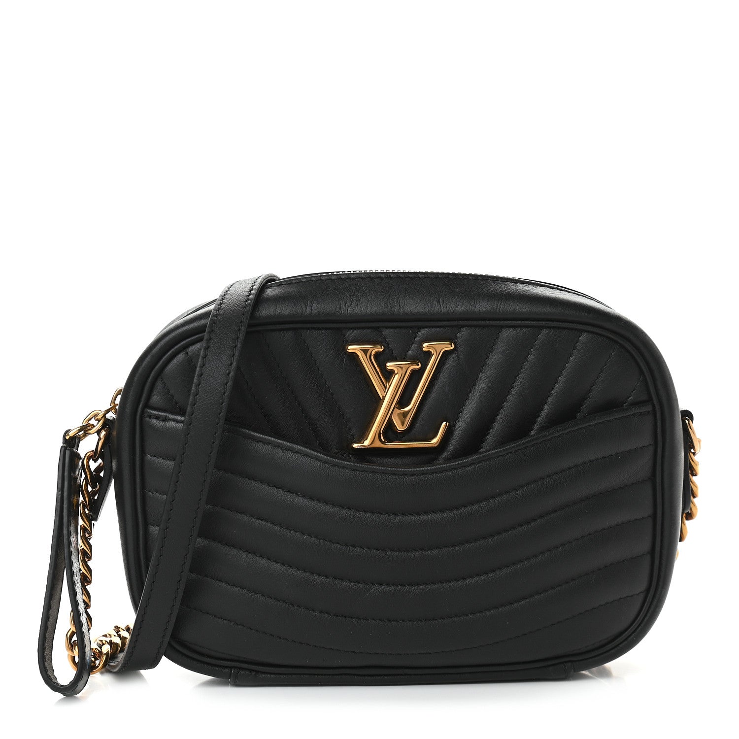 Louis Vuitton Calfskin New Wave Camera Bag Black 1 of 9
