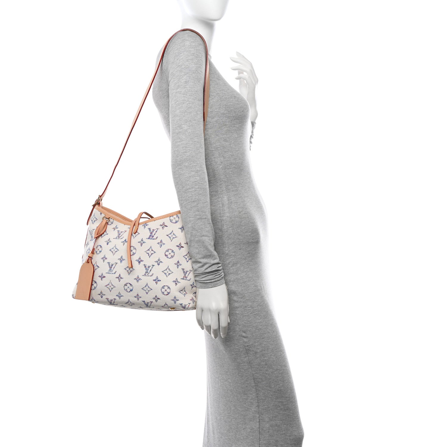 Louis Vuitton Monogram Jacquard CarryAll PM Multicolor Beige 2 of 13