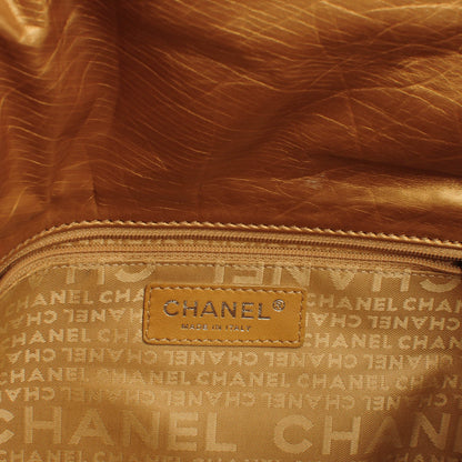 Chanel Aged Calfskin Vintage Ligne Messenger Flap Gold 6 of 7