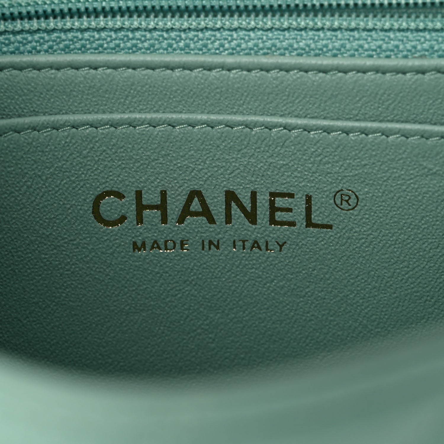 Chanel Lambskin Quilted Mini Rectangular Flap Light Green 6 of 9