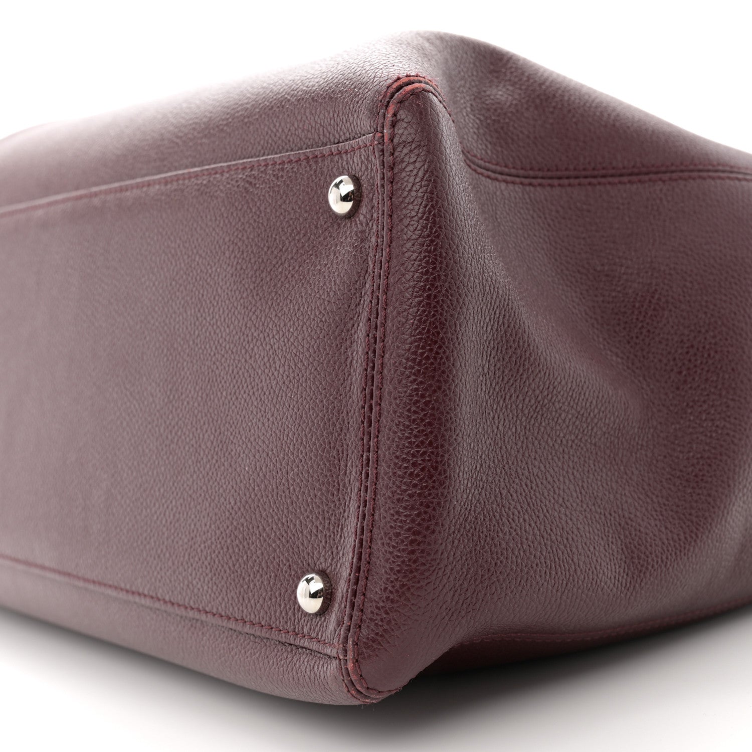 Chanel Calfskin Cerf Executive Shopper Tote Burgundy 11 of 15