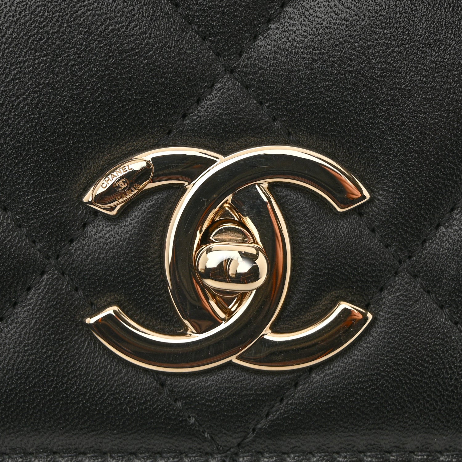 Chanel Lambskin Quilted Small Trendy CC Dual Handle Flap Bag Black 11 of 13