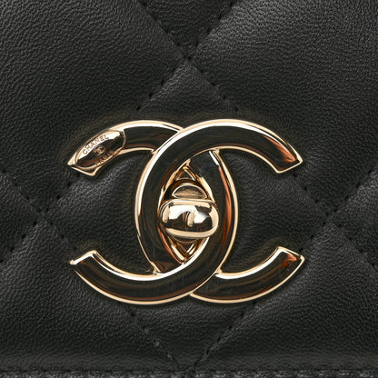 Chanel Lambskin Quilted Small Trendy CC Dual Handle Flap Bag Black 11 of 13