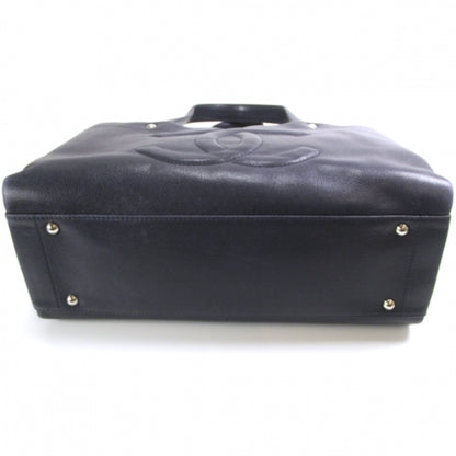 Chanel Caviar Executive Cerf Shopper Tote Navy 4 of 12
