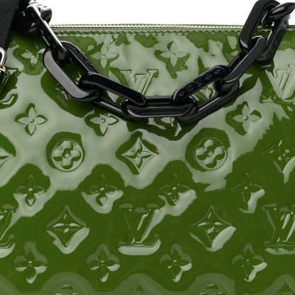 Louis Vuitton Patent Embossed Monogram Coussin PM Green Black 9 of 14