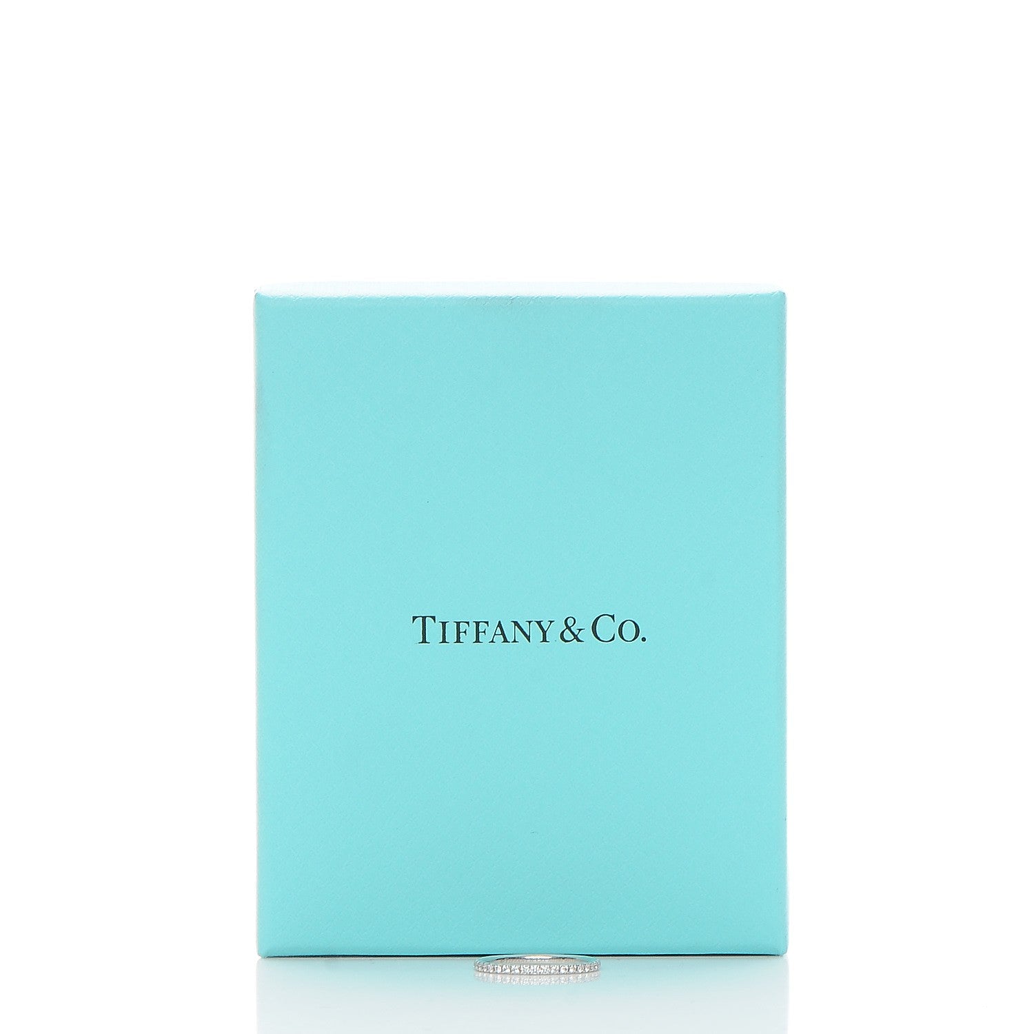 Tiffany 18K White Gold Diamond Metro Ring 4.5 48 6 of 6