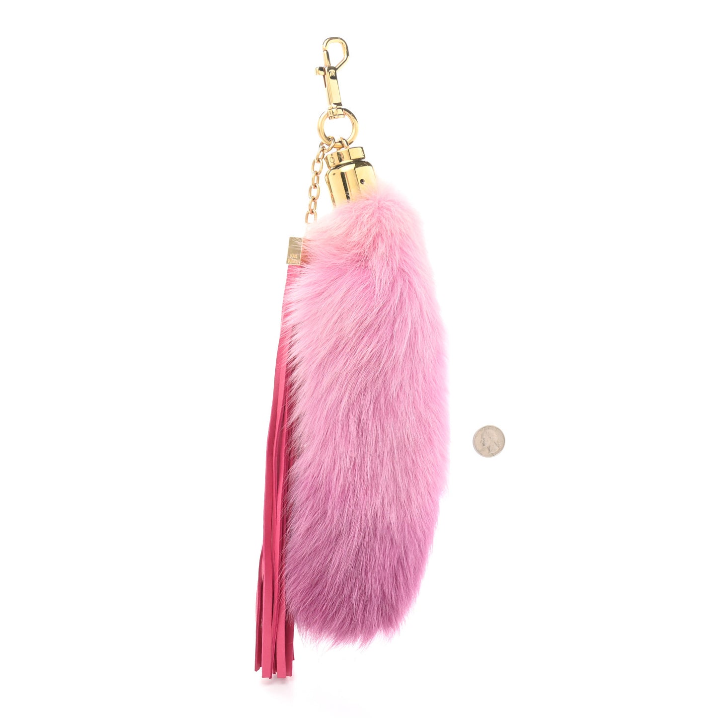 Fox Fur Foxy Bag Charm Rose