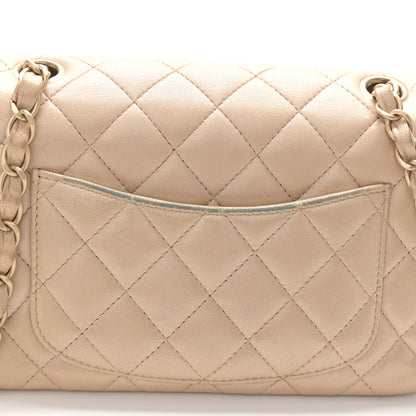 Chanel Metallic Lambskin Quilted Mini Rectangular Flap Gold 13 of 14