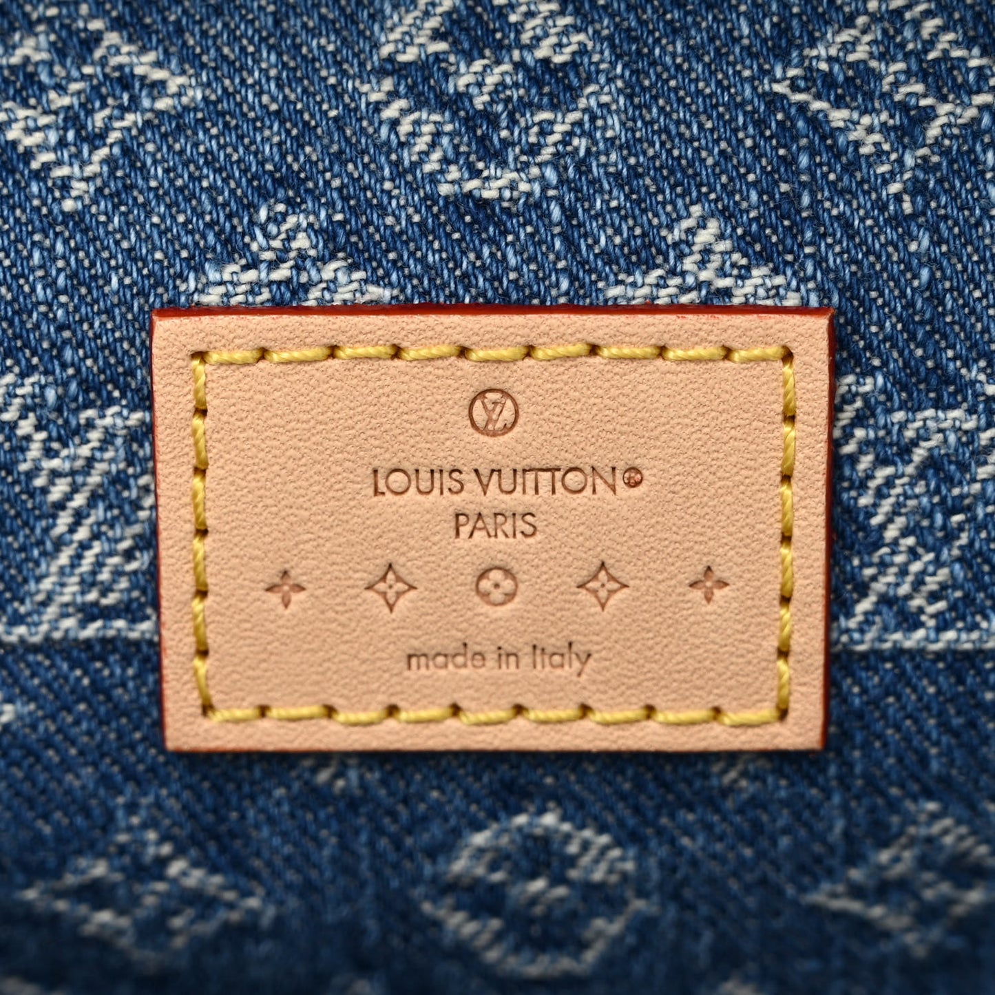 Monogram Denim High Rise Bumbag Blue