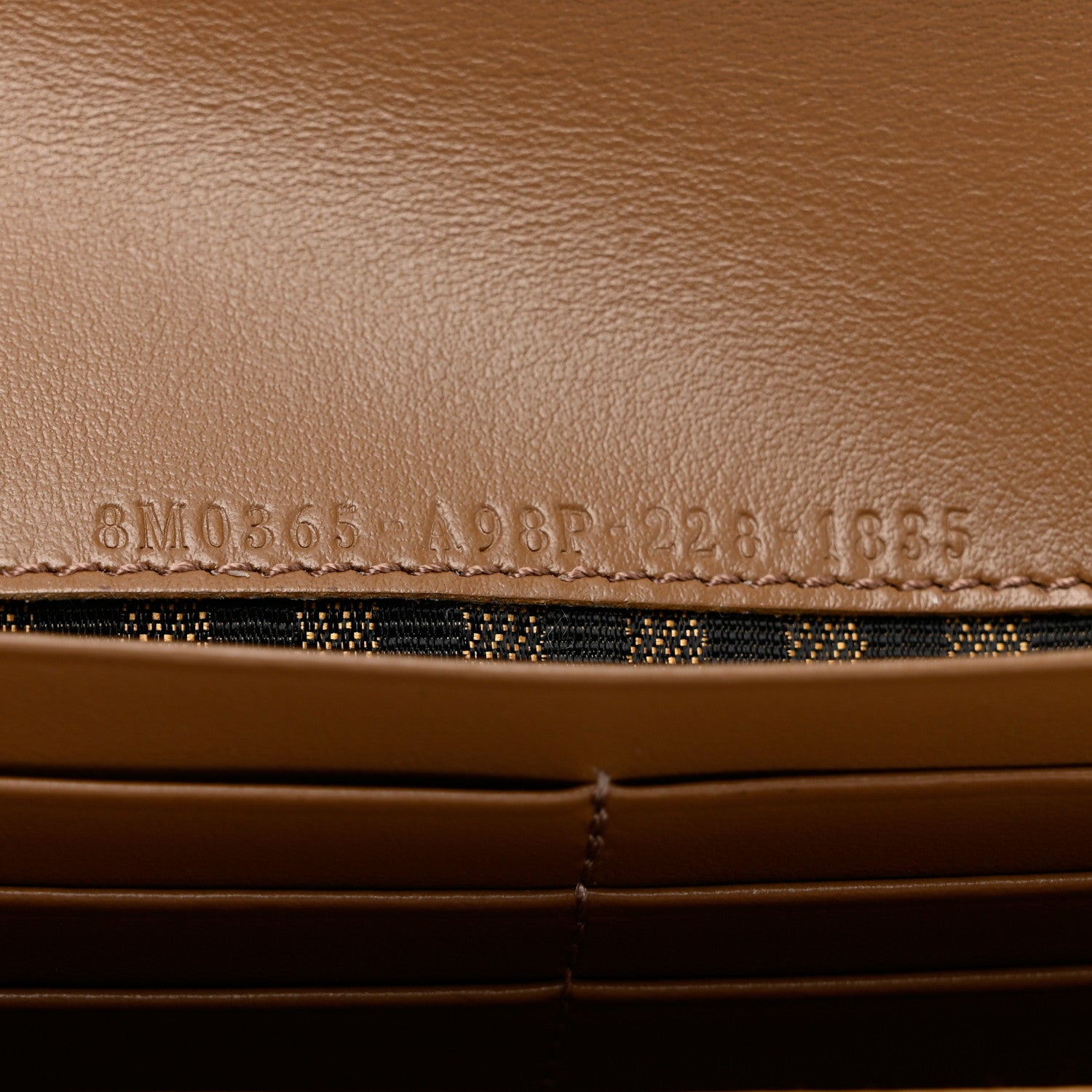 Fendi Zucca Vitello Continental Wallet On Chain Tobacco 6 of 6