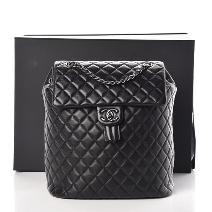 Chanel Calfskin Quilted Large Urban Spirit Backpack Black 10 of 10