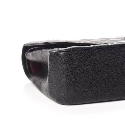Chanel Caviar Quilted Jumbo Double Flap Black 5 of 11