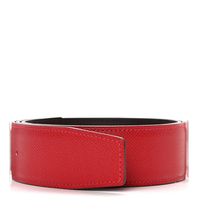 Hermes Epsom 42mm Belt Strap 80 Capucine Chocolate 2 of 5