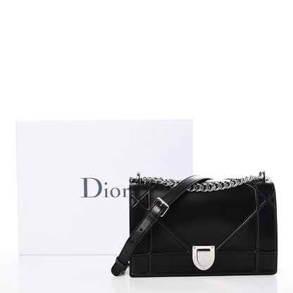 Christian Dior Lambskin Medium Diorama Flap Bag Black 9 of 9
