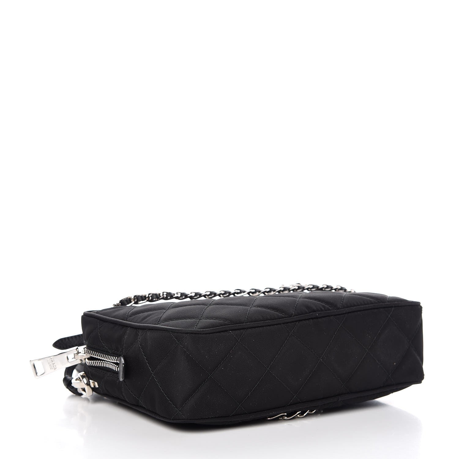 Prada Nylon Tessuto Impuntu Quilted Bandoliera Crossbody Bag Black 5 of 8